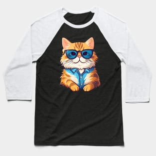 Cute Cat Baseball T-Shirt